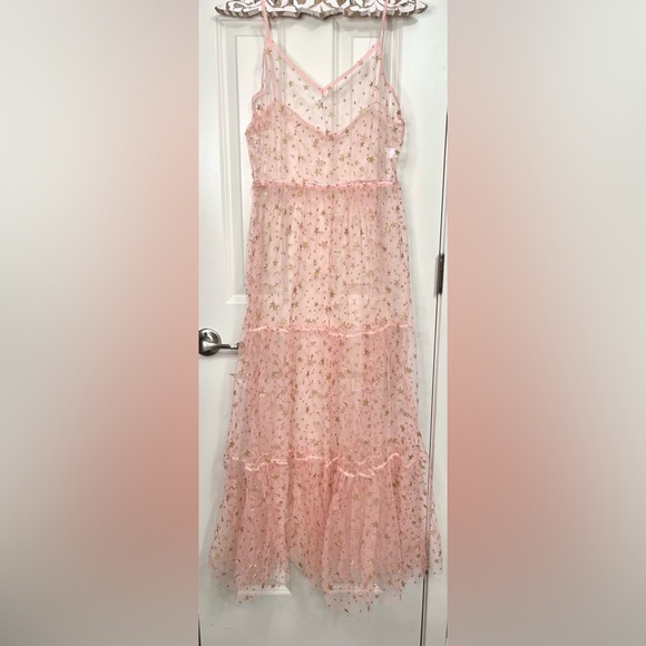 Dresses & Skirts - Starry Sheer Tiered Dress NWOT